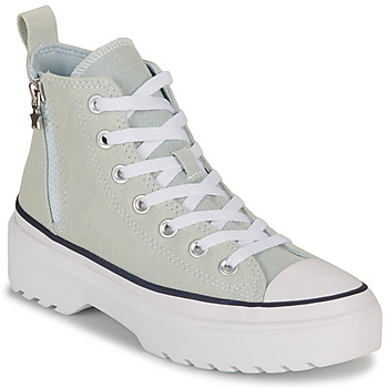 Shoes Girl High top trainers Converse KIDS' CONVERSE CHUCK TAYLOR ALL STAR LUGGED LIFT PLATFORM RETRO Grey