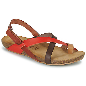 Shoes Women Sandals YOKONO IBIZA Brown / Red