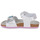 Shoes Girl Sandals Geox J ADRIEL GIRL White / Silver / Pink