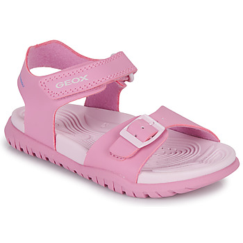 Shoes Girl Sandals Geox J SANDAL FOMMIEX GIR Pink