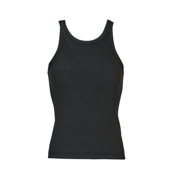 Clothing Women Tops / Sleeveless T-shirts Levi's RACER TANK Black