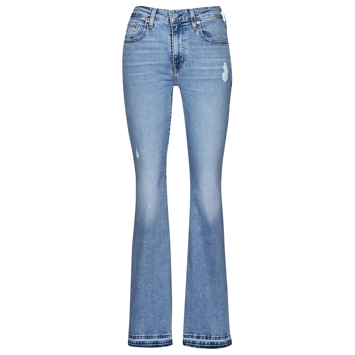 Clothing Women Flare / wide jeans Levi's 726 HR FLARE Blue