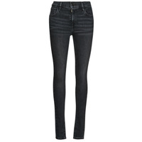 Clothing Women Skinny jeans Levi's 720 HIRISE SUPER SKINNY Black