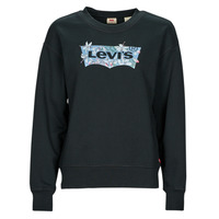 Clothing Women sweaters Levi's GRAPHIC STANDARD CREW Black