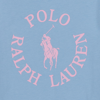 Polo Ralph Lauren SS GRAPHIC T-KNIT SHIRTS-T-SHIRT Blue / Sky / Pink