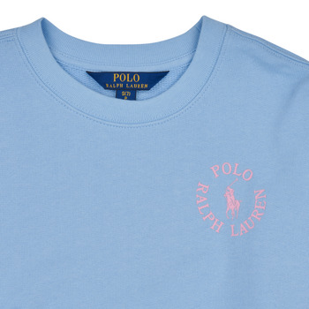 Polo Ralph Lauren BUBBLE PO CN-KNIT SHIRTS-SWEATSHIRT Blue / Sky / Pink