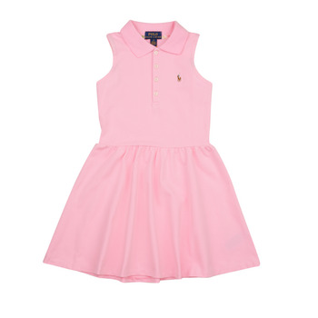 Clothing Girl Short Dresses Polo Ralph Lauren SL POLO DRES-DRESSES-DAY DRESS Pink