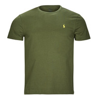 Clothing Men short-sleeved t-shirts Polo Ralph Lauren T-SHIRT AJUSTE EN COTON Kaki / Dark / Sage