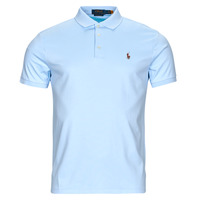 Clothing Men short-sleeved polo shirts Polo Ralph Lauren POLO COUPE DROITE EN PIMA COTON Blue / Sky / Elite / Blue