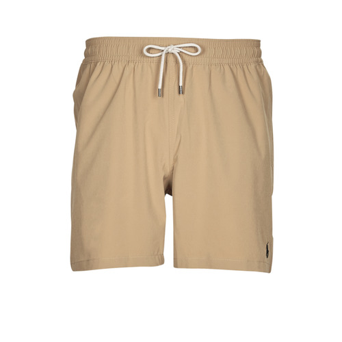 Clothing Men Trunks / Swim shorts Polo Ralph Lauren MAILLOT DE BAIN UNI EN POLYESTER RECYCLE Camel