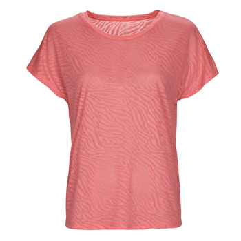 Clothing Women short-sleeved t-shirts Only Play ONPJIES LOOSE BURNOUT SS TEE Coral