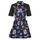 Clothing Women Short Dresses Desigual VEST_SINA Black / Multicolour