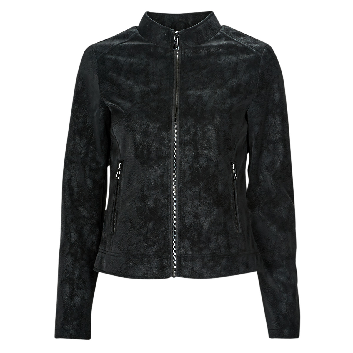 Clothing Women Leather jackets / Imitation le Desigual CHAQ_DETROIT Black