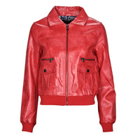 Clothing Women Leather jackets / Imitation le Desigual CHAQ_DALLAS Red