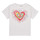 Clothing Girl short-sleeved t-shirts Desigual TS_HEART White / Multicolour