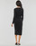 Clothing Women Short Dresses Karl Lagerfeld LONG SLEEVE JERSEY DRESS Black