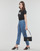 Clothing Women straight jeans Karl Lagerfeld TAPERED MONOGRAM JCQ DENIMS Blue