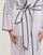 Clothing Women Trench coats Karl Lagerfeld KL EMBROIDERED LACE COAT White / Black