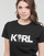 Clothing Women short-sleeved t-shirts Karl Lagerfeld IKONIK 2.0 KARL LOGO T-SHIRT Black