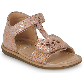 Shoes Girl Sandals Shoo Pom TITY MIAOU Pink / Coppery