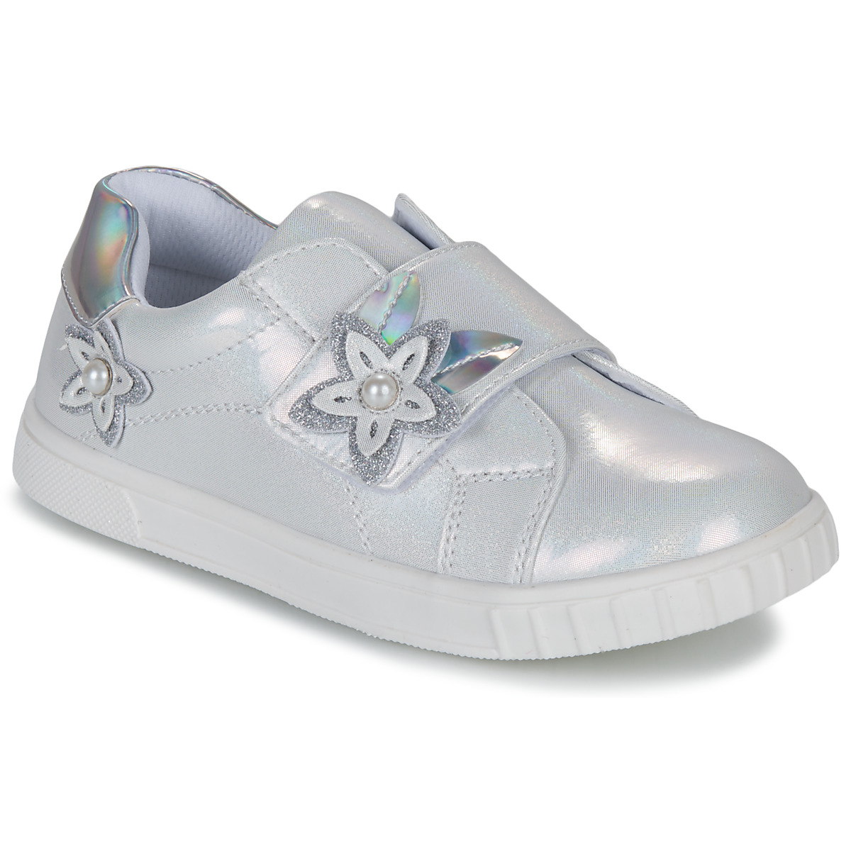 Shoes Girl Low top trainers Chicco CESCA Silver