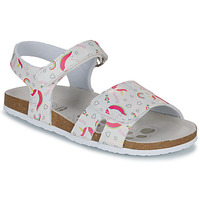 Shoes Girl Sandals Chicco FINDY White / Pink
