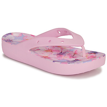 Shoes Women Flip flops Crocs ClPlatformCherryBlossomFlip Pink / Violet