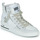 Shoes Women High top trainers Semerdjian MARAL-9564 White / Beige / Silver