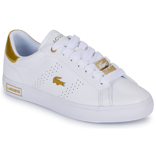Lacoste POWERCOURT White / - Free delivery | Spartoo NET ! - Shoes Low top trainers Women USD/$121.50