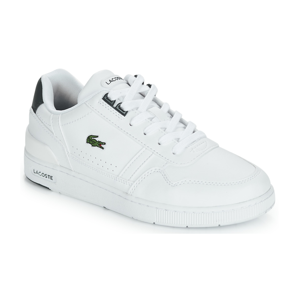 Año Nuevo Lunar Ecología eterno Lacoste T-CLIP White / Green - Free delivery | Spartoo NET ! - Shoes Low  top trainers Child USD/$93.00