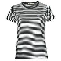 Clothing Women short-sleeved t-shirts Esprit Y/D STRIPE  black