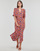Clothing Women Long Dresses Esprit dress midi aop Multicolour