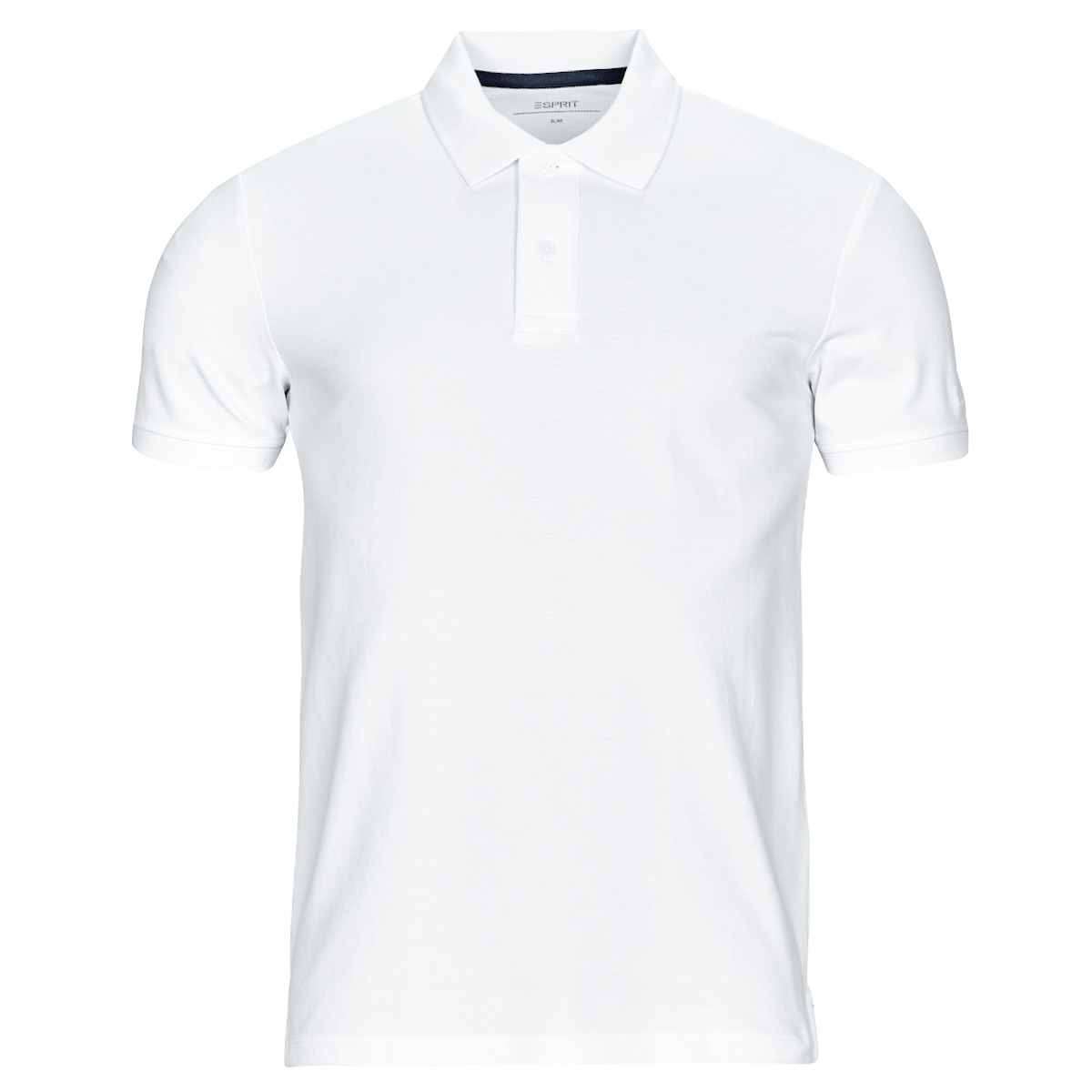 Clothing Men short-sleeved polo shirts Esprit solid po pi White