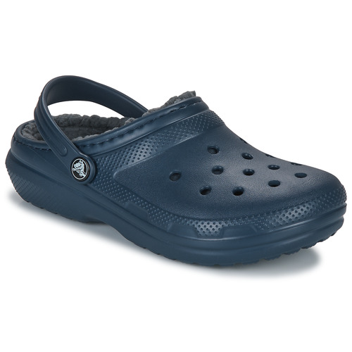 Shoes Children Clogs Crocs Classic Lined Clog K Marine / Grey