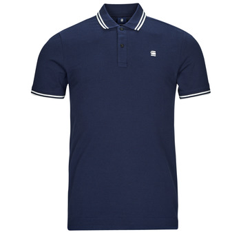 Clothing Men short-sleeved polo shirts G-Star Raw dunda slim stripe polo s\s Blue
