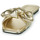 Shoes Women Mules Only ONLMILLIE-3 PU BOW SANDAL FOIL Gold