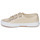 Shoes Women Low top trainers Superga 2750 LAME STRAP Gold