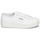 Shoes Women Low top trainers Superga 2740 COTON PLATFORM White