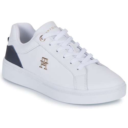 Shoes Women Low top trainers Tommy Hilfiger TH COURT SNEAKER White / Black