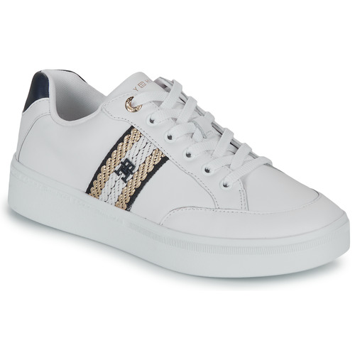 Cataract kone Minde om Tommy Hilfiger COURT SNEAKER WITH WEBBING White - Free delivery | Spartoo  NET ! - Shoes Low top trainers Women USD/$105.60