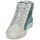 Shoes Women High top trainers Meline NKC1151 Blue / Leopard