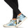 Shoes Women High top trainers Meline NKC1151 Blue / Leopard