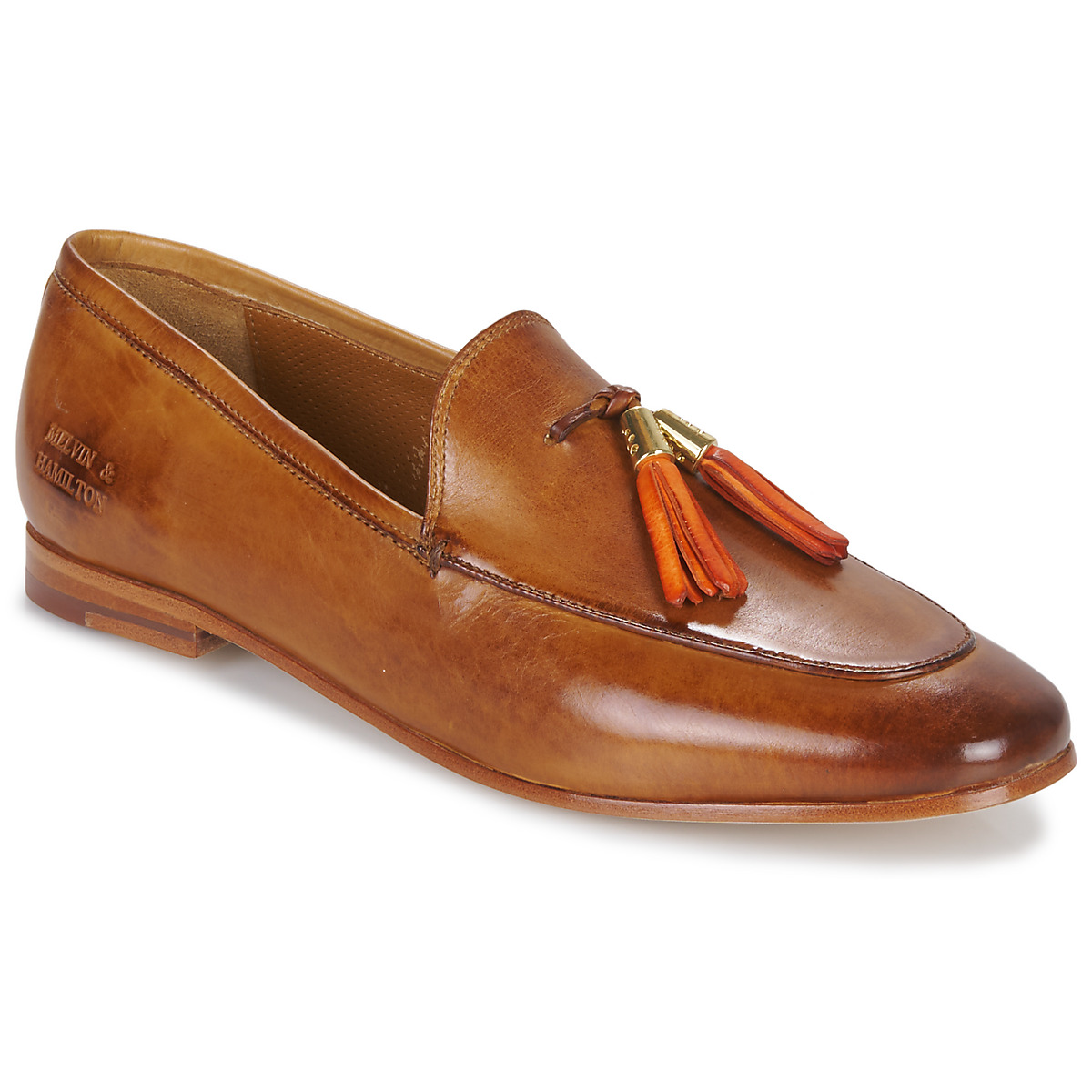 Shoes Women Loafers Melvin & Hamilton SCARLETT 48 Cognac