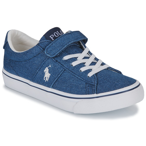 Polo Ralph Lauren SAYER PS Blue / Jean - Free delivery | NET ! - Shoes Low top trainers USD/$99.50