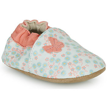 Shoes Girl Slippers Robeez DAISY SUMMER White / Pink
