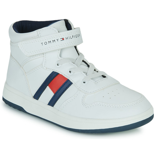 Fra vegetation lineær Tommy Hilfiger SKYLER White - Free delivery | Spartoo NET ! - Shoes High  top trainers Child USD/$92.50