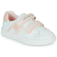 Shoes Girl Low top trainers Tommy Hilfiger JUICE White / Pink