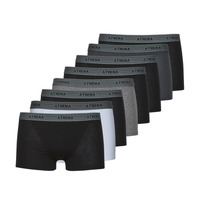 Underwear Men Boxer shorts Athena BASIC COTON X8 Black / Grey / White