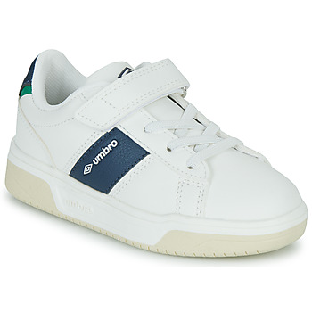 Shoes Boy Low top trainers Umbro UM NIKKY VLC White / Marine / Green