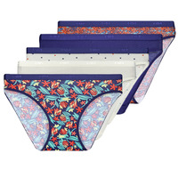 Underwear Women Knickers/panties DIM DIM POCKETS PACK X5 Multicolour
